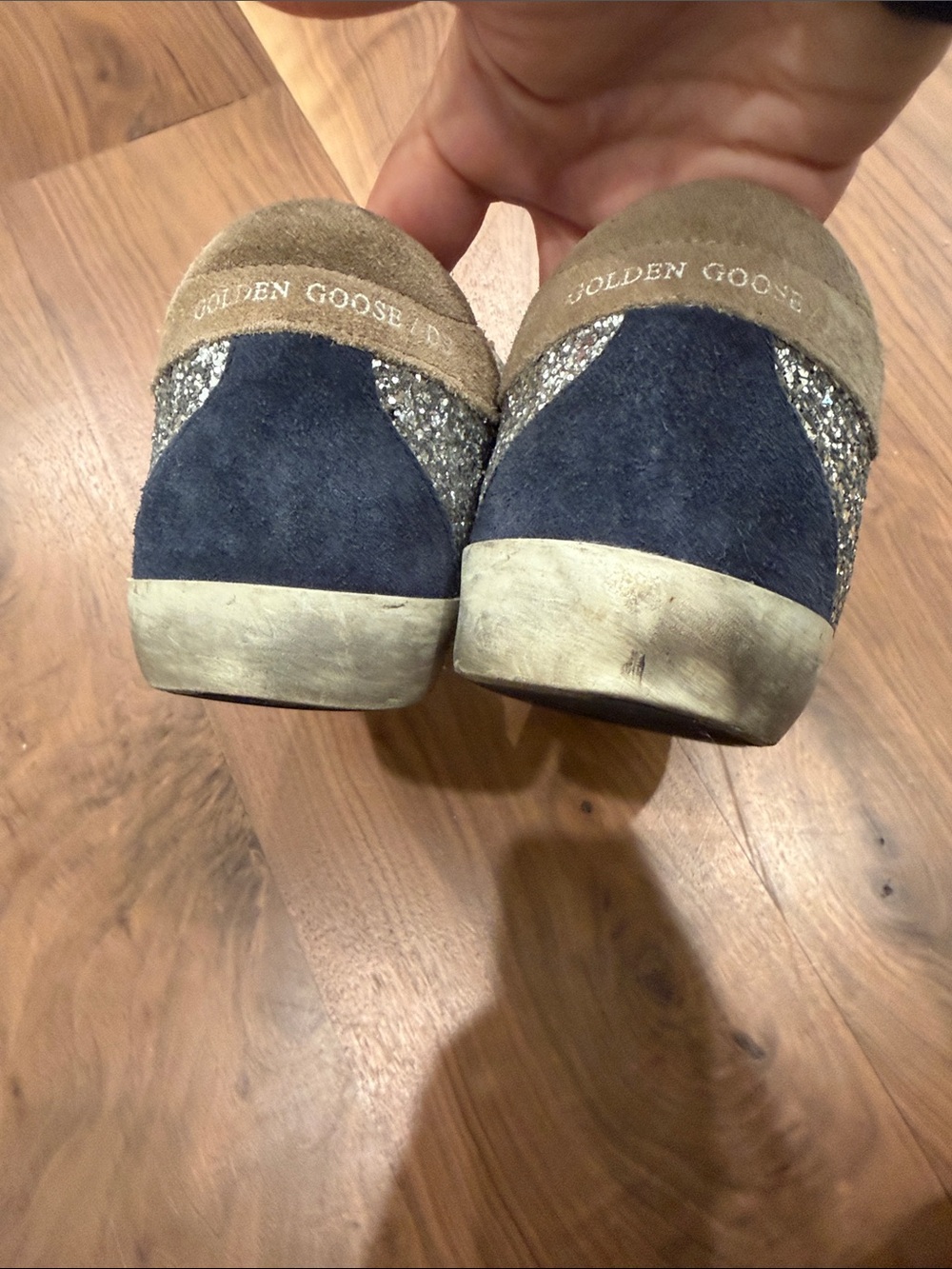 Golden Goose Silver Glitter Superstar Sneakers - Picture 5 of 10